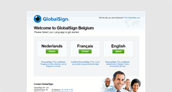 Desktop Screenshot of globalsign.be