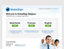 Tablet Screenshot of globalsign.be